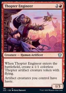 Thopter Engineer⁣ - Commander: Strixhaven⁣ (Uncommon)⁣ [181]