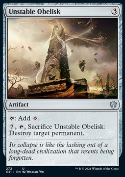 Unstable Obelisk⁣ - Commander: Strixhaven⁣ (Uncommon)⁣ [272]
