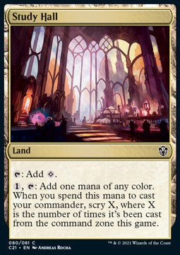 Study Hall⁣ - Commander: Strixhaven⁣ (Common)⁣ [80]