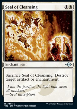 Seal of Cleansing (V.1)⁣ - Modern Horizons 2⁣ (Uncommon)⁣ [264]