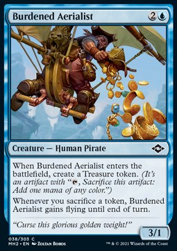 Burdened Aerialist⁣ - Modern Horizons 2⁣ (Common)⁣ [38]