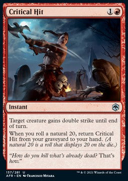 Critical Hit⁣ - Adventures in the Forgotten Realms⁣ (Uncommon)⁣ [137]