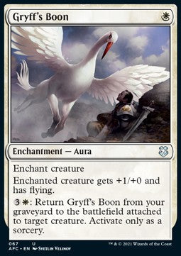 Gryff's Boon⁣ - Commander: Adventures in the Forgotten Realms⁣ (Uncommon)⁣ [67]