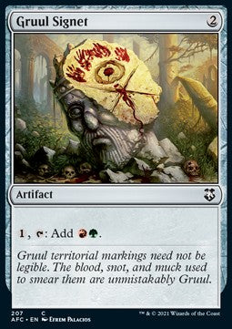 Gruul Signet⁣ - Commander: Adventures in the Forgotten Realms⁣ (Common)⁣ [207]