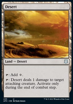 Desert⁣ - Commander: Adventures in the Forgotten Realms⁣ (Uncommon)⁣ [233]