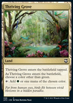 Thriving Grove⁣ - Commander: Adventures in the Forgotten Realms⁣ (Common)⁣ [268]
