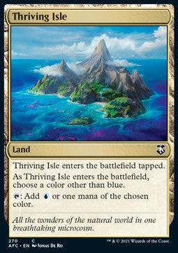 Thriving Isle⁣ - Commander: Adventures in the Forgotten Realms⁣ (Common)⁣ [270]