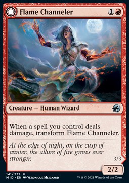 Flame Channeler // Embodiment of Flame⁣ - Innistrad: Midnight Hunt⁣ (Uncommon)⁣ [141]