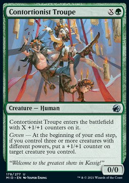 Contortionist Troupe⁣ - Innistrad: Midnight Hunt⁣ (Uncommon)⁣ [178]