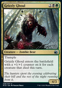 Grizzly Ghoul⁣ - Innistrad: Midnight Hunt⁣ (Uncommon)⁣ [226]