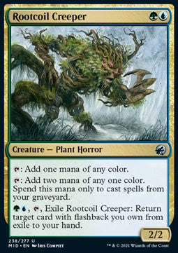 Rootcoil Creeper⁣ - Innistrad: Midnight Hunt⁣ (Uncommon)⁣ [238]