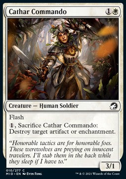 Cathar Commando⁣ - Innistrad: Midnight Hunt⁣ (Common)⁣ [10]