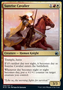 Sunrise Cavalier⁣ - Innistrad: Midnight Hunt⁣ (Uncommon)⁣ [244]