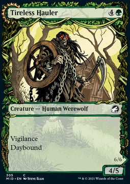 Tireless Hauler // Dire-Strain Brawler⁣ - Innistrad: Midnight Hunt: Extras⁣ (Common)⁣ [305]