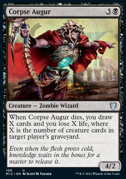 Corpse Augur⁣ - Commander: Innistrad: Midnight Hunt⁣ (Uncommon)⁣ [109]