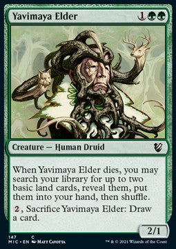 Yavimaya Elder⁣ - Commander: Innistrad: Midnight Hunt⁣ (Common)⁣ [147]