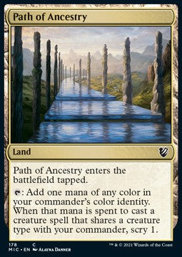 Path of Ancestry⁣ - Commander: Innistrad: Midnight Hunt⁣ (Common)⁣ [178]