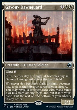 Gavony Dawnguard⁣ - Innistrad: Midnight Hunt: Promos⁣ (Uncommon)⁣ [387]