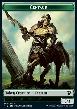 Centaur Token (G 3/3) // Wolf Token (G 2/2)⁣ - Commander: Innistrad: Midnight Hunt⁣ (Token)⁣ [T 8/13]