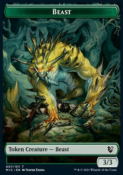 Beast Token (G 3/3) // Spider Token (G 1/2)⁣ - Commander: Innistrad: Midnight Hunt⁣ (Token)⁣ [T 7/11]