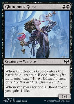 Gluttonous Guest⁣ - Innistrad: Crimson Vow⁣ (Common)⁣ [114]