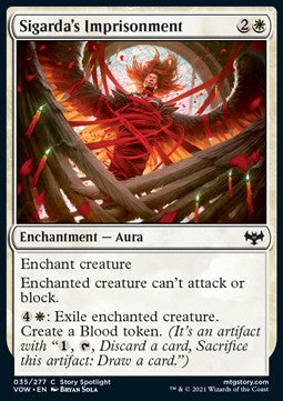 Sigarda's Imprisonment⁣ - Innistrad: Crimson Vow⁣ (Common)⁣ [35]