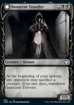 Innocent Traveler // Malicious Invader (V.1)⁣ - Innistrad: Crimson Vow: Extras⁣ (Uncommon)⁣ [294]