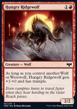 Hungry Ridgewolf⁣ - Innistrad: Crimson Vow⁣ (Common)⁣ [161]