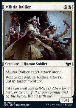 Militia Rallier⁣ - Innistrad: Crimson Vow⁣ (Common)⁣ [24]
