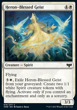 Heron-Blessed Geist⁣ - Innistrad: Crimson Vow⁣ (Common)⁣ [19]