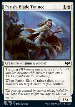 Parish-Blade Trainee⁣ - Innistrad: Crimson Vow⁣ (Common)⁣ [29]