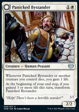 Panicked Bystander // Cackling Culprit⁣ - Innistrad: Crimson Vow⁣ (Uncommon)⁣ [28]