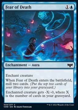 Fear of Death⁣ - Innistrad: Crimson Vow⁣ (Common)⁣ [59]