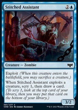 Stitched Assistant⁣ - Innistrad: Crimson Vow⁣ (Common)⁣ [81]