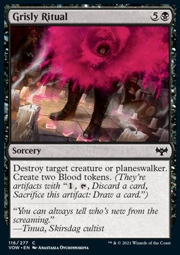 Grisly Ritual⁣ - Innistrad: Crimson Vow⁣ (Common)⁣ [116]