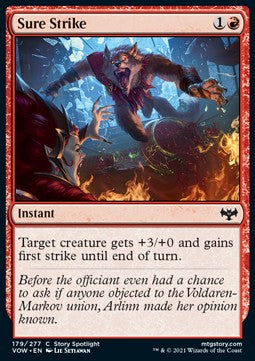 Sure Strike⁣ - Innistrad: Crimson Vow⁣ (Common)⁣ [179]