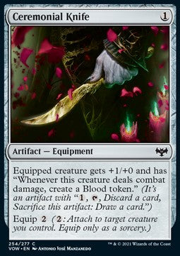 Ceremonial Knife⁣ - Innistrad: Crimson Vow⁣ (Common)⁣ [254]