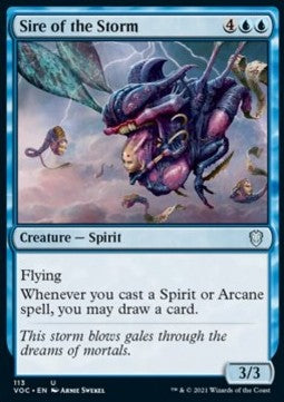 Sire of the Storm⁣ - Commander: Innistrad: Crimson Vow⁣ (Uncommon)⁣ [113]