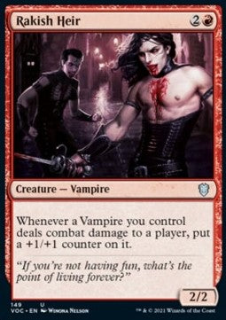 Rakish Heir⁣ - Commander: Innistrad: Crimson Vow⁣ (Uncommon)⁣ [149]