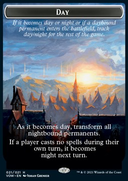 Day // Night⁣ - Innistrad: Crimson Vow: Extras⁣ (Token)⁣ [T21]