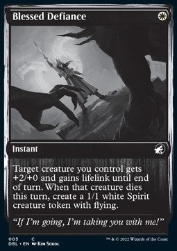 Blessed Defiance⁣ - Innistrad: Double Feature⁣ (Common)⁣ [5]