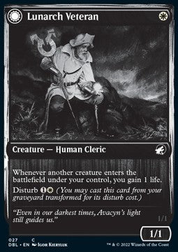 Lunarch Veteran // Luminous Phantom - Innistrad: Double Feature (Common) [DBL-27]