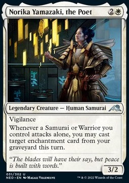 Norika Yamazaki, the Poet⁣ - Kamigawa: Neon Dynasty⁣ (Uncommon)⁣ [31]