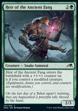 Heir of the Ancient Fang⁣ - Kamigawa: Neon Dynasty⁣ (Common)⁣ [191]