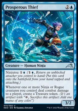 Prosperous Thief⁣ - Kamigawa: Neon Dynasty⁣ (Uncommon)⁣ [73]