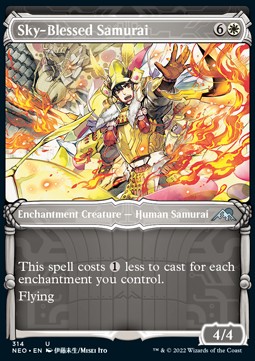 Sky-Blessed Samurai⁣ - Kamigawa: Neon Dynasty: Extras⁣ (Uncommon)⁣ [314]