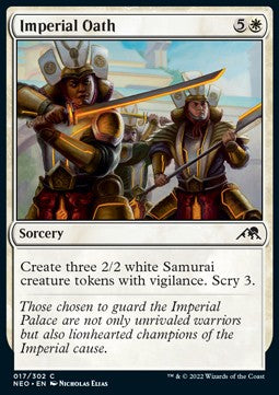 Imperial Oath⁣ - Kamigawa: Neon Dynasty⁣ (Common)⁣ [17]