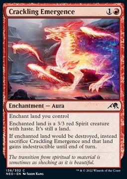 Crackling Emergence⁣ - Kamigawa: Neon Dynasty⁣ (Common)⁣ [136]