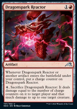 Dragonspark Reactor⁣ - Kamigawa: Neon Dynasty⁣ (Uncommon)⁣ [137]