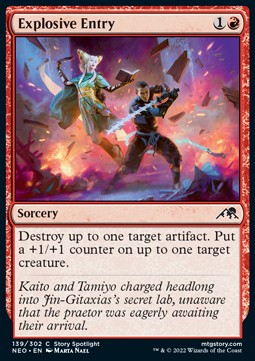 Explosive Entry⁣ - Kamigawa: Neon Dynasty⁣ (Common)⁣ [139]